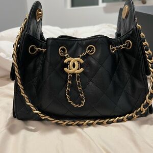 Chanel Black Quilted Leather Shoulder Bag